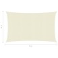 vidaXL Toldo de vela crema HDPE 160 g/m² 6x8 m vidaXL Toldo de vela crema HDPE 160 g/m² 6x8 m