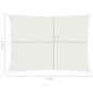 vidaXL Toldo de vela HDPE blanco 160 g/m² 2,5x3 m vidaXL Toldo de vela HDPE blanco 160 g/m² 2,5x3 m