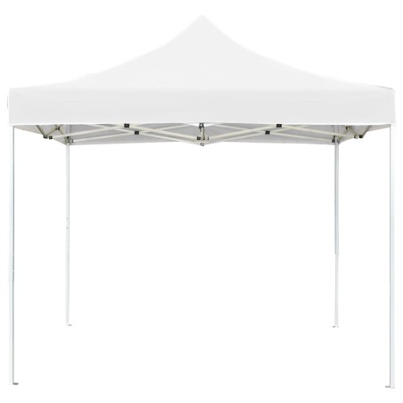vidaXL Carpa plegable profesional de aluminio blanco 3x3 m