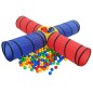 vidaXL Túnel de juegos para niños con 250 bolas multicolor vidaXL Túnel de juegos para niños con 250 bolas multicolor