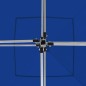 vidaXL Carpa plegable profesional con paredes aluminio azul 3x3 m vidaXL Carpa plegable profesional con paredes aluminio azul 3x3 m