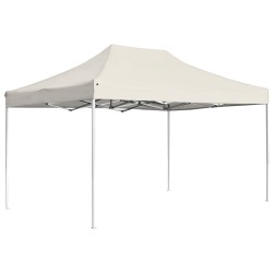 vidaXL Carpa plegable profesional de aluminio crema 4,5x3 m