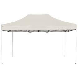 vidaXL Carpa plegable profesional de aluminio crema 4,5x3 m