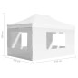 vidaXL Carpa plegable profesional con paredes aluminio blanca 4,5x3 m vidaXL Carpa plegable profesional con paredes aluminio blanca 4,5x3 m