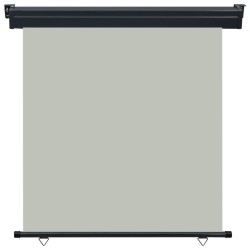 vidaXL Toldo lateral de balcón gris 160x250 cm