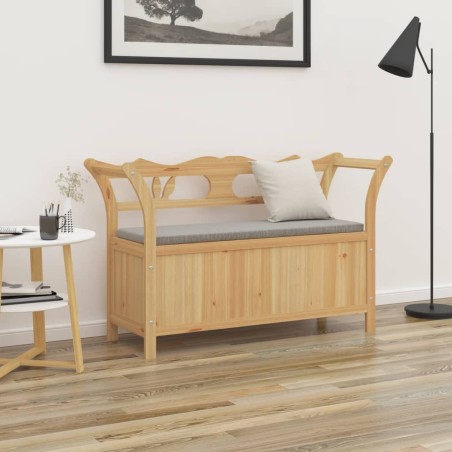 vidaXL Banco madera maciza de abeto 107x45x75,5 cm