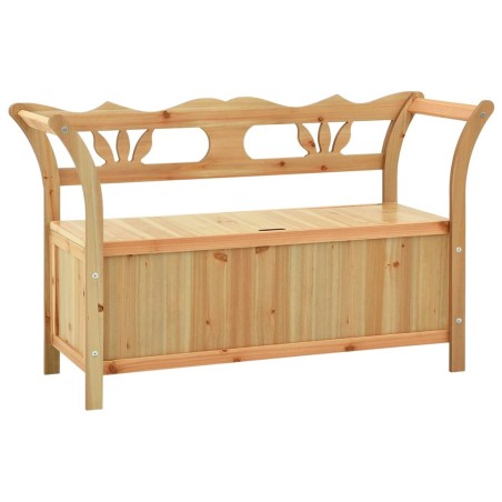 vidaXL Banco madera maciza de abeto 107x45x75,5 cm