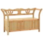 vidaXL Banco madera maciza de abeto 107x45x75,5 cm