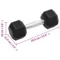 vidaXL Mancuernas 2 unidades hierro fundido 12 kg vidaXL Mancuernas 2 unidades hierro fundido 12 kg