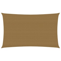 vidaXL Toldo de vela HDPE gris taupe 160 g/m² 4x7 m