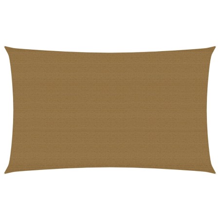 vidaXL Toldo de vela HDPE gris taupe 160 g/m² 4x7 m