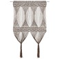 vidaXL Cortina de macramé algodón gris taupé 140x240 cm vidaXL Cortina de macramé algodón gris taupé 140x240 cm