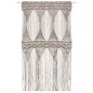 vidaXL Cortina de macramé algodón gris taupé 140x240 cm vidaXL Cortina de macramé algodón gris taupé 140x240 cm