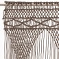vidaXL Cortina de macramé algodón gris taupé 140x240 cm vidaXL Cortina de macramé algodón gris taupé 140x240 cm
