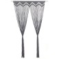 vidaXL Cortina de macramé algodón gris antracita 140x240 cm
