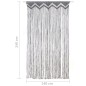 vidaXL Cortina de macramé algodón gris antracita 140x240 cm