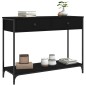 vidaXL Mesa consola madera de ingeniería negra 100x34,5x75 cm vidaXL Mesa consola madera de ingeniería negra 100x34,5x75 cm