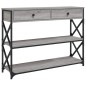vidaXL Mesa consola madera de ingeniería gris Sonoma 100x28x75 cm vidaXL Mesa consola madera de ingeniería gris Sonoma 100x28x75 cm