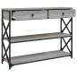 vidaXL Mesa consola madera de ingeniería gris Sonoma 100x28x75 cm vidaXL Mesa consola madera de ingeniería gris Sonoma 100x28x75 cm