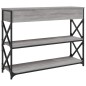 vidaXL Mesa consola madera de ingeniería gris Sonoma 100x28x75 cm vidaXL Mesa consola madera de ingeniería gris Sonoma 100x28x75 cm