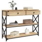 vidaXL Mesa consola madera de ingeniería roble Sonoma 100x28x75 cmm vidaXL Mesa consola madera de ingeniería roble Sonoma 100x28x75 cmm
