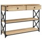 vidaXL Mesa consola madera de ingeniería roble Sonoma 100x28x75 cmm vidaXL Mesa consola madera de ingeniería roble Sonoma 100x28x75 cmm