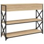 vidaXL Mesa consola madera de ingeniería roble Sonoma 100x28x75 cmm vidaXL Mesa consola madera de ingeniería roble Sonoma 100x28x75 cmm