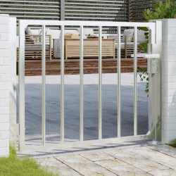 vidaXL Puerta de jardín de acero inoxidable 100x75 cm
