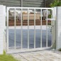 vidaXL Puerta de jardín de acero inoxidable 100x75 cm vidaXL Puerta de jardín de acero inoxidable 100x75 cm