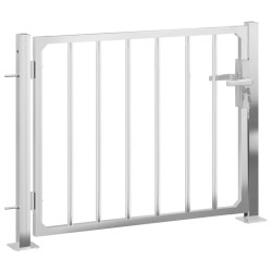 vidaXL Puerta de jardín de acero inoxidable 100x75 cm