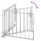 vidaXL Puerta de jardín de acero inoxidable 100x75 cm vidaXL Puerta de jardín de acero inoxidable 100x75 cm