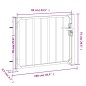 vidaXL Puerta de jardín de acero inoxidable 100x75 cm vidaXL Puerta de jardín de acero inoxidable 100x75 cm