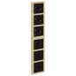 vidaXL Biombo separador 5 paneles madera maciza Paulownia marrón negro vidaXL Biombo separador 5 paneles madera maciza Paulownia marrón negro