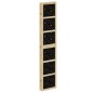 vidaXL Biombo separador 6 paneles madera maciza Paulownia marrón negro vidaXL Biombo separador 6 paneles madera maciza Paulownia marrón negro