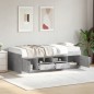vidaXL Tumbona con cajones madera ingeniería gris hormigón 75x190 cm vidaXL Tumbona con cajones madera ingeniería gris hormigón 75x190 cm