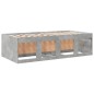 vidaXL Tumbona con cajones madera ingeniería gris hormigón 75x190 cm vidaXL Tumbona con cajones madera ingeniería gris hormigón 75x190 cm