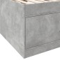 vidaXL Tumbona con cajones madera ingeniería gris hormigón 75x190 cm vidaXL Tumbona con cajones madera ingeniería gris hormigón 75x190 cm