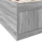 vidaXL Tumbona con cajones madera ingeniería gris Sonoma 75x190 cm