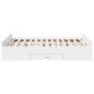 vidaXL Cama con cajones madera de ingeniería blanca 140x190 cm vidaXL Cama con cajones madera de ingeniería blanca 140x190 cm