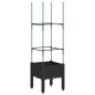 vidaXL Jardinera con enrejado PP negro 40x40x142,5 cm vidaXL Jardinera con enrejado PP negro 40x40x142,5 cm