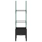 vidaXL Jardinera con enrejado PP negro 40x40x142,5 cm vidaXL Jardinera con enrejado PP negro 40x40x142,5 cm