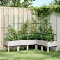 vidaXL Jardinera con enrejado PP blanco 160x120x142,5 cm vidaXL Jardinera con enrejado PP blanco 160x120x142,5 cm