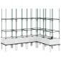 vidaXL Jardinera con enrejado PP blanco 160x120x142,5 cm vidaXL Jardinera con enrejado PP blanco 160x120x142,5 cm