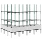vidaXL Jardinera con enrejado PP blanco 160x120x142,5 cm vidaXL Jardinera con enrejado PP blanco 160x120x142,5 cm