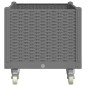 vidaXL Jardinera con ruedas PP gris claro 80x50x54 cm vidaXL Jardinera con ruedas PP gris claro 80x50x54 cm