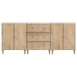 vidaXL Aparador 3 piezas madera maciza de mango 60x33x75 cm vidaXL Aparador 3 piezas madera maciza de mango 60x33x75 cm