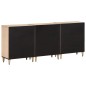 vidaXL Aparador 3 piezas madera maciza de mango 60x33x75 cm vidaXL Aparador 3 piezas madera maciza de mango 60x33x75 cm