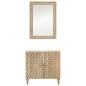 vidaXL Conjunto de muebles de baño 2 piezas madera maciza de mango vidaXL Conjunto de muebles de baño 2 piezas madera maciza de mango