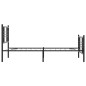 vidaXL Estructura de cama con cabecero y estribo metal negro 107x203cm vidaXL Estructura de cama con cabecero y estribo metal negro 107x203cm