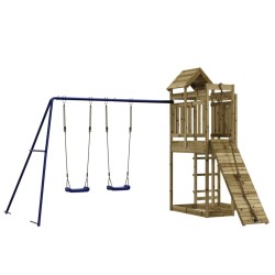 vidaXL Parque infantil de exterior madera de pino impregnada
